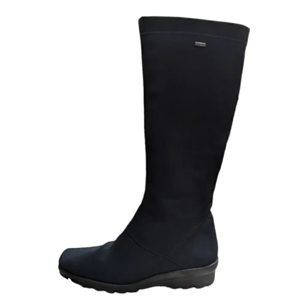 Ara Luftpolster Paula Waterproof Gore-Tex Black Tall Boots Size 5.5 US